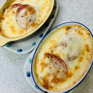 スペイン産オリーブオイルで～トマトのチーズ焼き